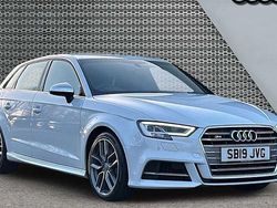 White Used 2019 Audi S3 Sportback Sport Hatchback | £24,254 (Fair price)