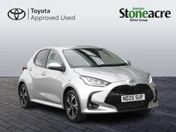 Silver New 2025 Toyota Yaris Hybrid Design Hatchback | £20,750 (A bit pricey)