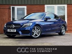Blue Used 2016 Mercedes C300 AMG Line Premium Coupe | £20,495 (Fair price)