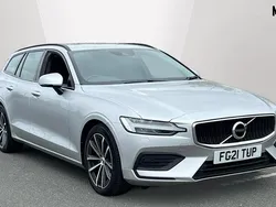 Metallic bright silver Used 2021 Volvo V60 Momentum Estate | £21,890 (A bit pricey)