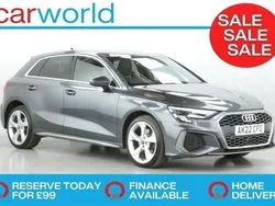 Grey Used 2022 Audi A3 Sportback S-Line Hatchback | £18,840 (Fair price)