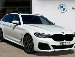White Used 2022 BMW 530e M Sport Estate | £26,470 (Fair price)