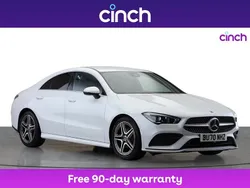 White Used 2020 Mercedes CLA180 AMG line Sedan | £21,749 (Fair price)