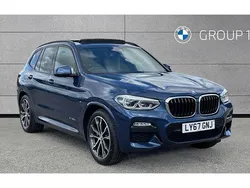 Blue Used 2018 BMW X3 M Sport SUV | £26,450 (Fair price)