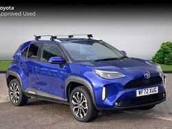 Galactic blue Used 2022 Toyota Yaris Hybrid Design | £19,290 (A bit pricey)