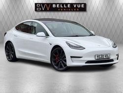 White Used 2020 Tesla Model 3 Performance Sedan | £18,995 (Good price)