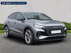 Grey New 2025 Audi Q4 Sportback e-tron Black Edition SUV | £41,253