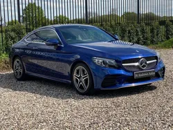 Blue Used 2020 Mercedes C220 AMG Line Premium Plus Coupe | £20,950 (Fair price)