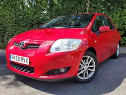 Red Used 2009 Toyota Auris Hatchback | £4,499 (Fair price)