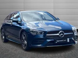 Denim blue Used 2022 Mercedes CLA200 AMG line Estate | £22,890 (Good price)