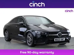 Black Used 2022 Mercedes CLA180 AMG line Sedan | £23,399 (Fair price)