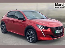 Red Used 2020 Peugeot e-208 GT-line Hatchback | £12,388 (Fair price)