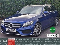 Blue Used 2015 Mercedes C250 AMG Line Premium Plus Estate | £11,750 (Expensive)