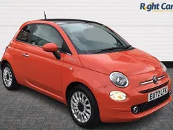 Orange Used 2022 Fiat 500 Dolcevita Hatchback | £9,499 (Fair price)