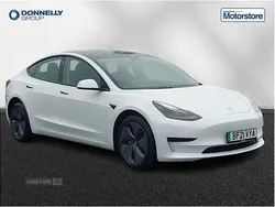 White Used 2021 Tesla Model 3 Standard Range Sedan | £18,995 (Fair price)