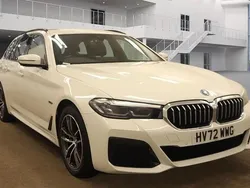 White Used 2022 BMW 530e M Sport Estate | £27,299 (Good price)
