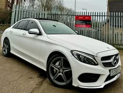 White Used 2016 Mercedes C220 AMG line Sedan | £13,990 (Expensive)
