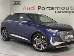 Blue New 2025 Audi Q4 e-tron S-Line SUV | £39,990 (Good price)