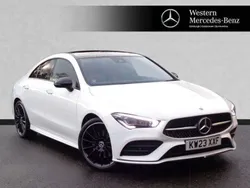White Used 2023 Mercedes CLA200 AMG Line Premium Plus Coupe | £29,499