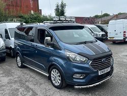 Blue Used 2018 Ford Tourneo Custom Titanium Van | £18,990 (Fair price)