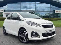 White Used 2021 Peugeot 108 Allure Hatchback | £9,000 (Fair price)
