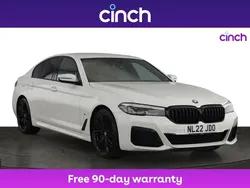 White Used 2022 BMW 520 M Sport Sedan | £27,049 (Fair price)