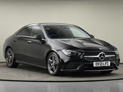 Cosmos black metallic finish Used 2021 Mercedes CLA220 AMG line Sedan | £22,600 (Good price)