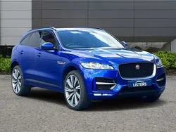 Metallic caesium blue Used 2019 Jaguar F-Pace R-Sport SUV | £19,990 (Good price)