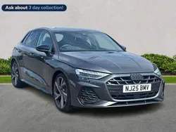 Grey New 2025 Audi A3 Black Edition Hatchback | £31,655 (Fair price)