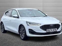 Frozen white New 2025 Ford Focus Titanium X Hatchback | £21,695 (Fair price)