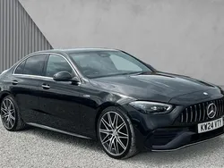 Obsidian black metallic Used 2024 Mercedes C43 AMG Premium Plus Sedan | £46,715 (Good price)
