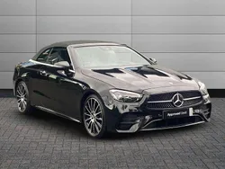 Obsidian black Used 2022 Mercedes E220 AMG line Cabriolet | £34,750