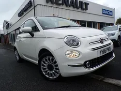White Used 2016 Fiat 500 Lounge Hatchback | £6,495 (Fair price)