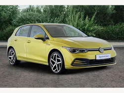 Lime yellow Used 2021 VW Golf VIII Style Hatchback | £18,290 (Fair price)
