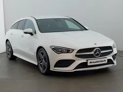 White Used 2019 Mercedes CLA200 AMG line Estate | £21,998 (A bit pricey)