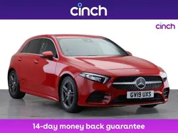 Red Used 2019 Mercedes A180 AMG line Hatchback | £16,349 (Fair price)