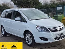 White Used 2013 Vauxhall Zafira Design Edition MPV | £4,280 (Fair price)