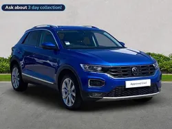Blue Used 2021 VW T-Roc SEL SUV | £21,758 (Fair price)