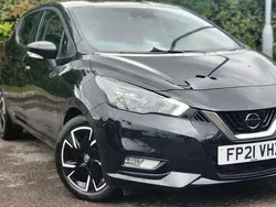 Black Used 2021 Nissan Micra Acenta Hatchback | £7,695 (Fair price)