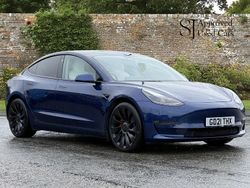 Blue Used 2021 Tesla Model 3 Performance Sedan | £19,980 (Fair price)
