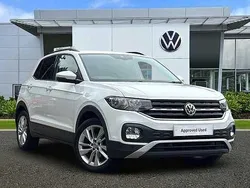 Pure white Used 2019 VW T-Cross SE SUV | £12,591 (Fair price)