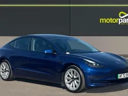 Blue Used 2022 Tesla Model 3 Long Range Sedan | £22,495 (A bit pricey)
