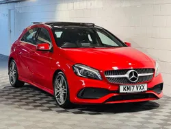 Red Used 2017 Mercedes A200 AMG line Hatchback | £7,489 (Fair price)