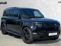 Metallic santorini black Used 2024 Land Rover Defender S SUV | £59,991 (Fair price)