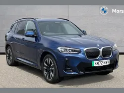 Phytonic blue metallic paint Used 2022 BMW iX3 M Sport SUV | £29,225 (Fair price)