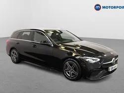 Black Used 2022 Mercedes C300 AMG line Estate | £26,299 (Good price)
