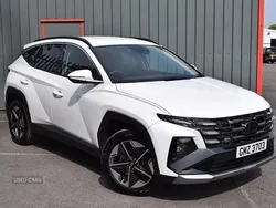 White New 2025 Hyundai Tucson Premium SUV | £29,985 (A bit pricey)