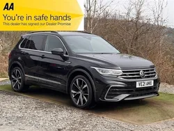 Black Used 2021 VW Tiguan R-line SUV | £24,990 (Expensive)