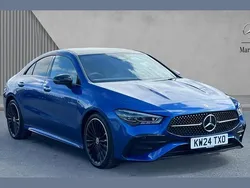 Blue Used 2024 Mercedes CLA220 AMG Line Premium Plus Sedan | £32,280 (Fair price)
