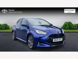 Blue Used 2024 Toyota Yaris Hybrid Hatchback | £21,770 (A bit pricey)